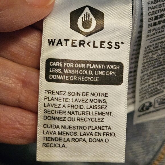 NWT Levis Mens 505 Regular Fit Stretch Jeans 32W X 30L Blue Denim Straight Leg - Picture 9 of 12